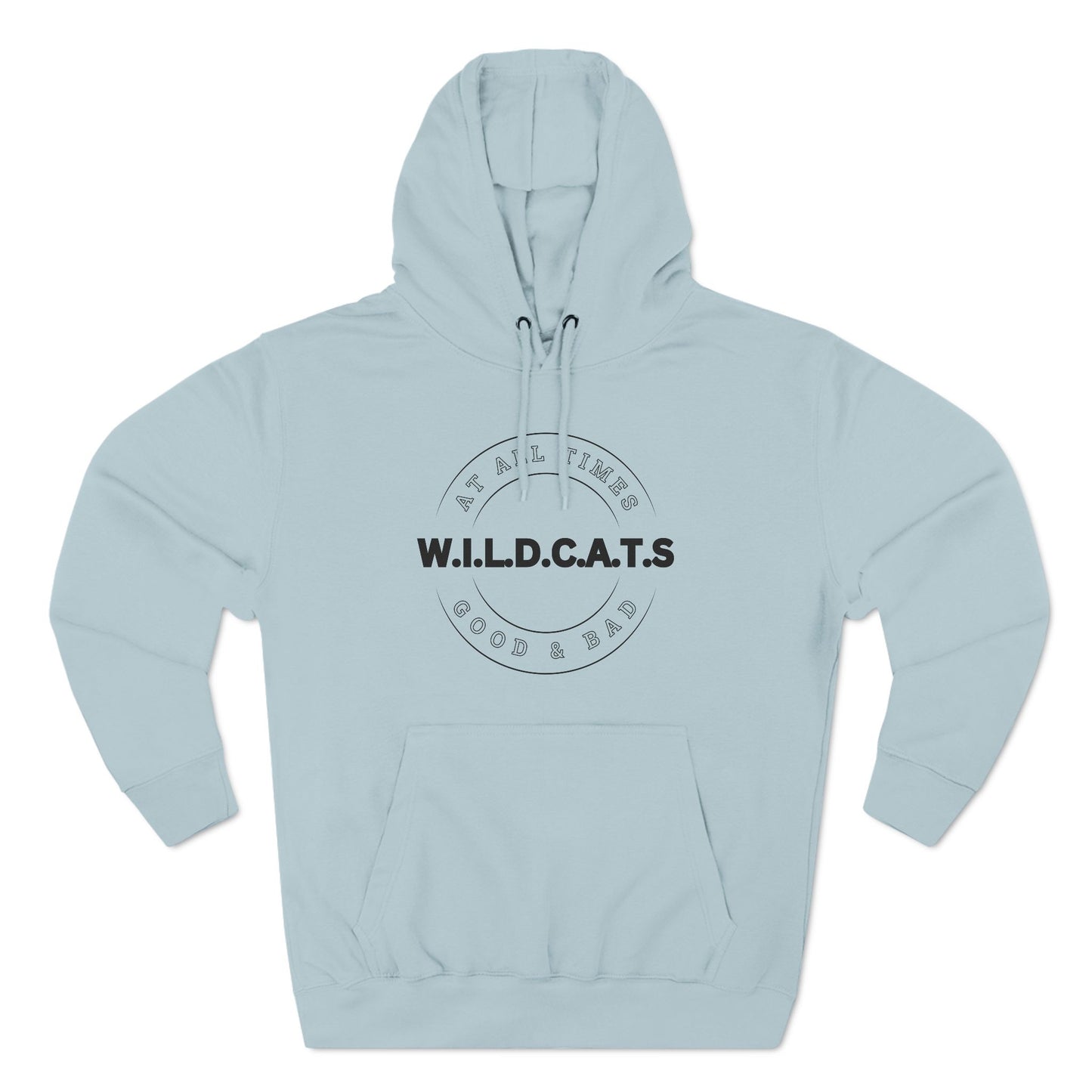 Wildcats Christian Black Letters & Picture Hoodie