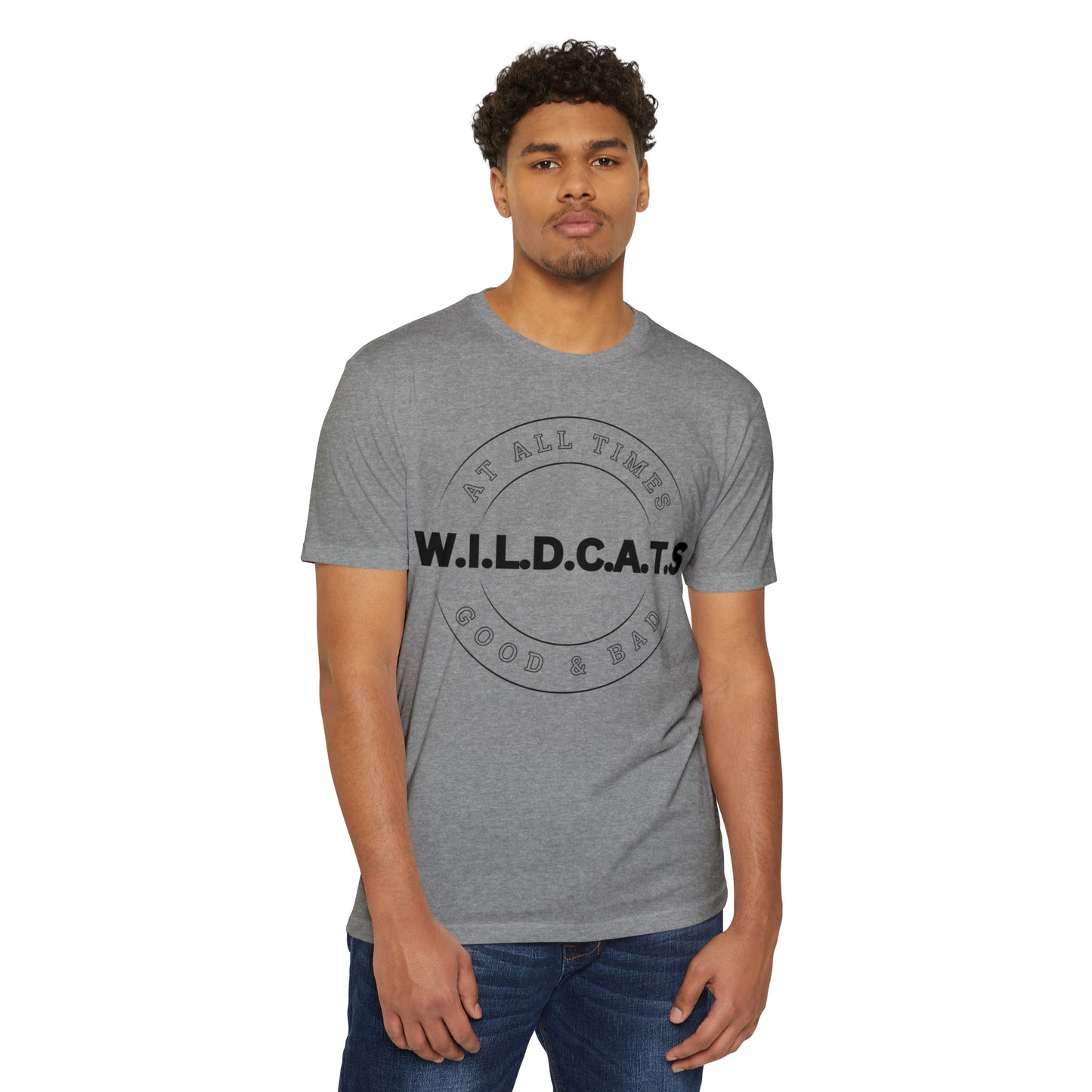 Wildcats Christian Black Letters & Picture