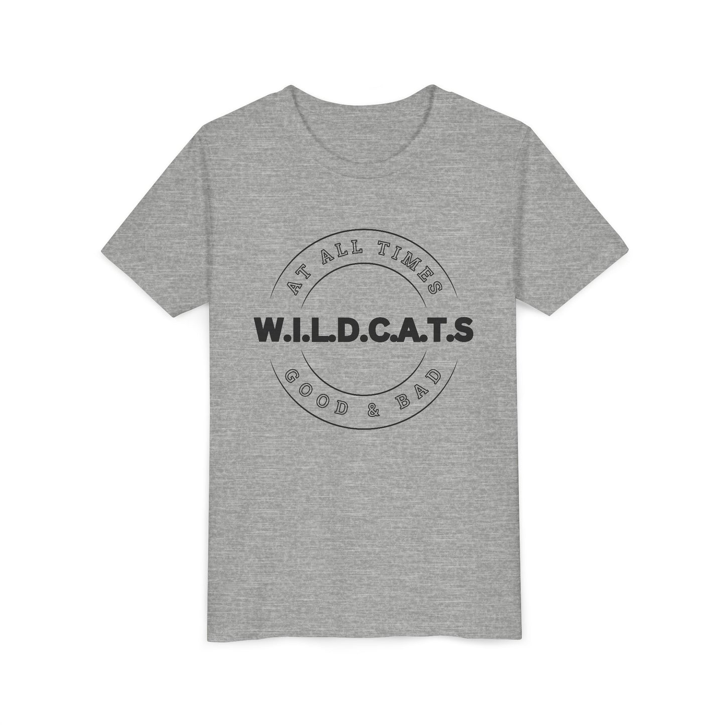 Youth Wildcats Christian Black Letters & Picture