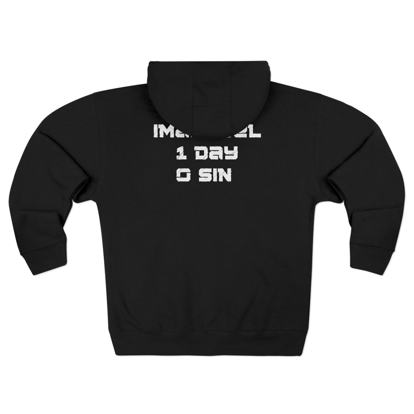 I-10 Christian White Words Hoodie Zipper