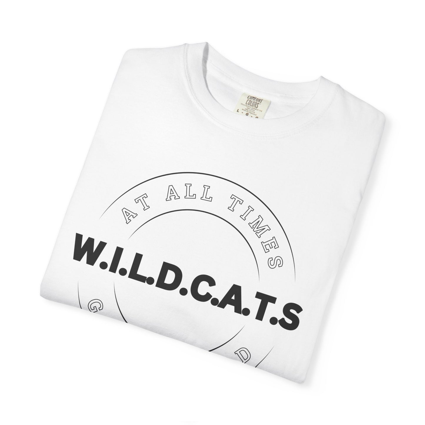 Wildcats Christian Black Letters & Picture