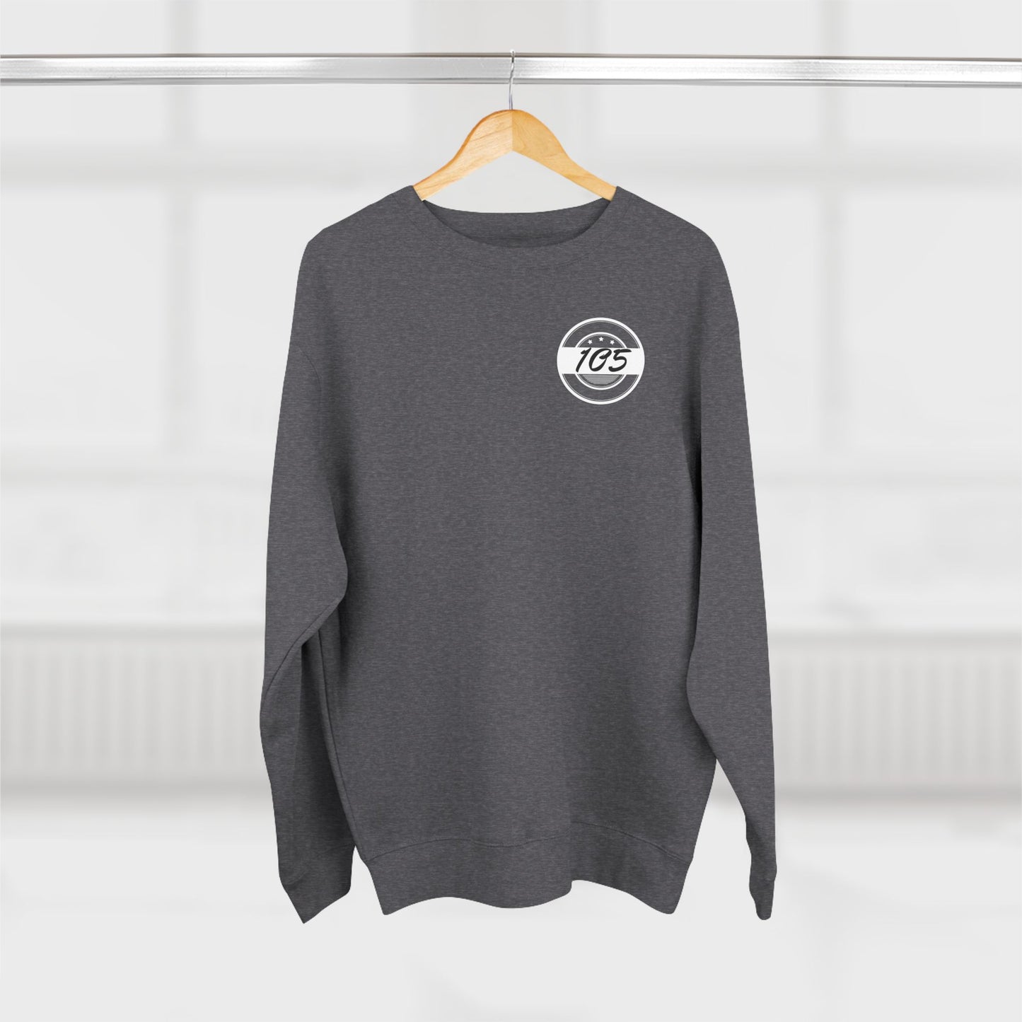 Adult 105 Christian White and Black Letters Crewneck