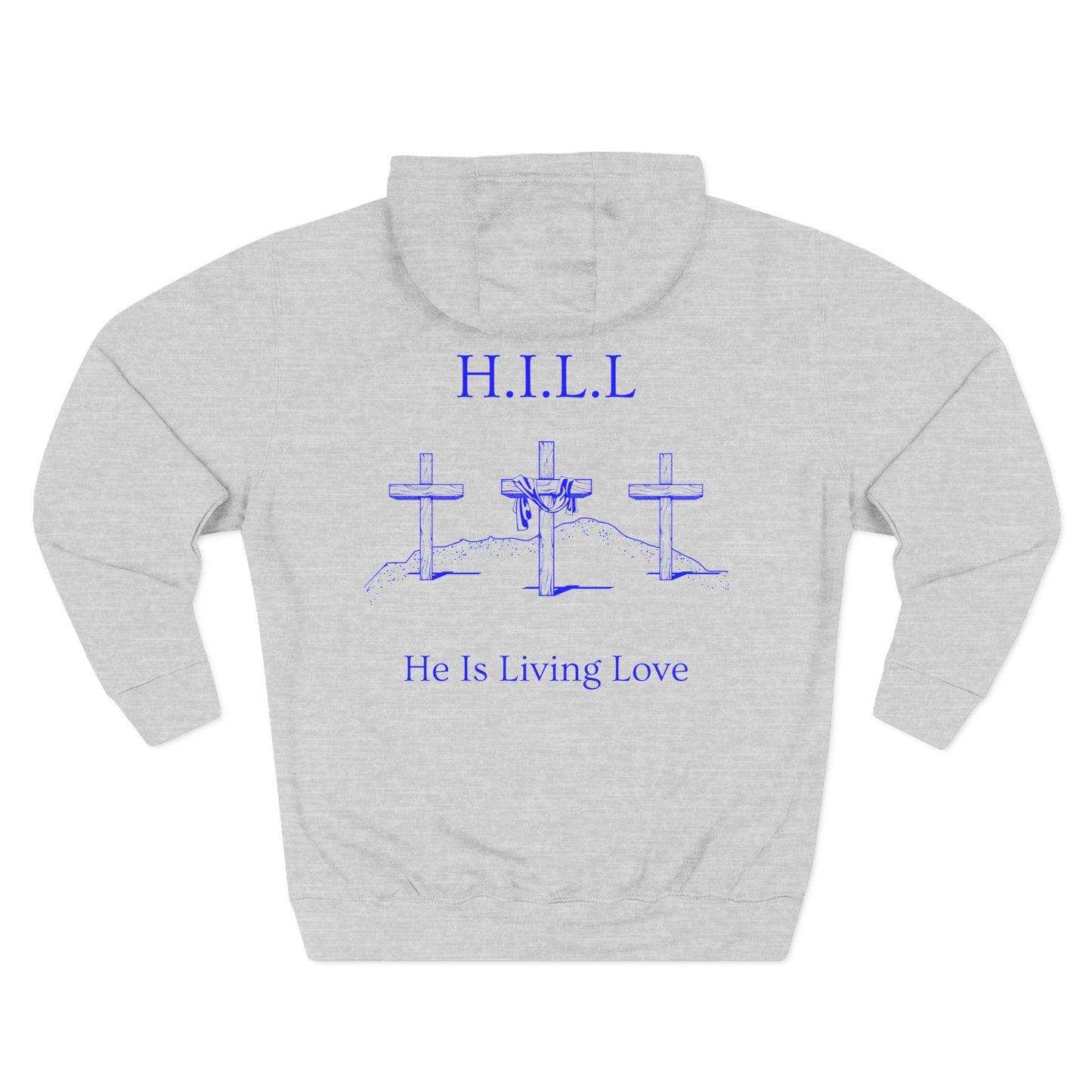 Hill Christian Blue Words Hoodie