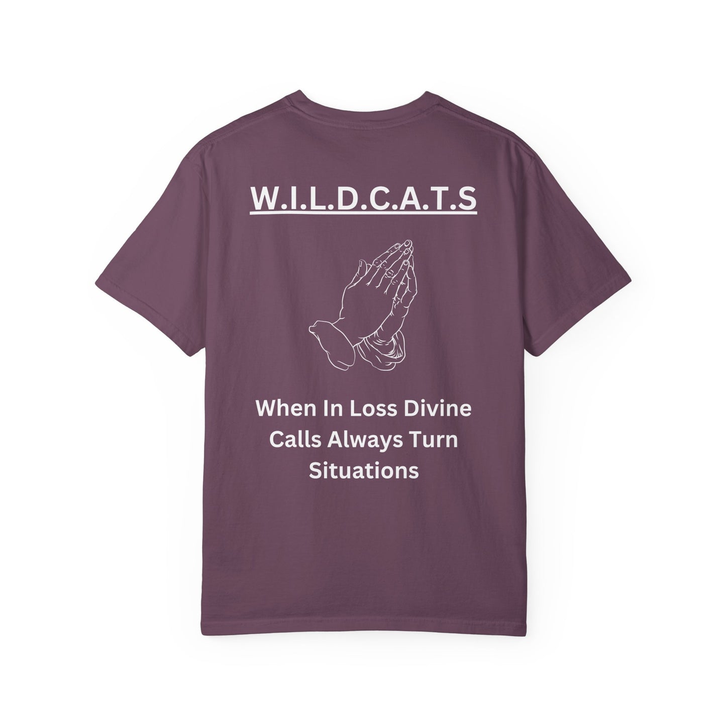Wildcats Christian White Letters & Image Specialty