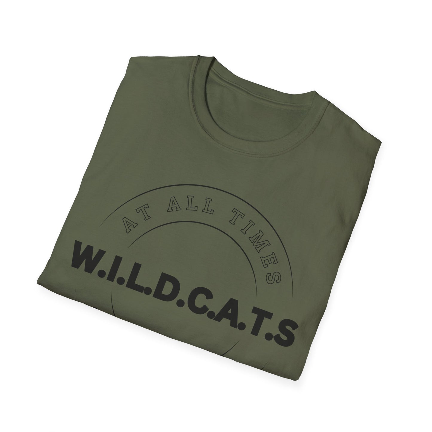 Wildcats Christian Black Letters & Picture