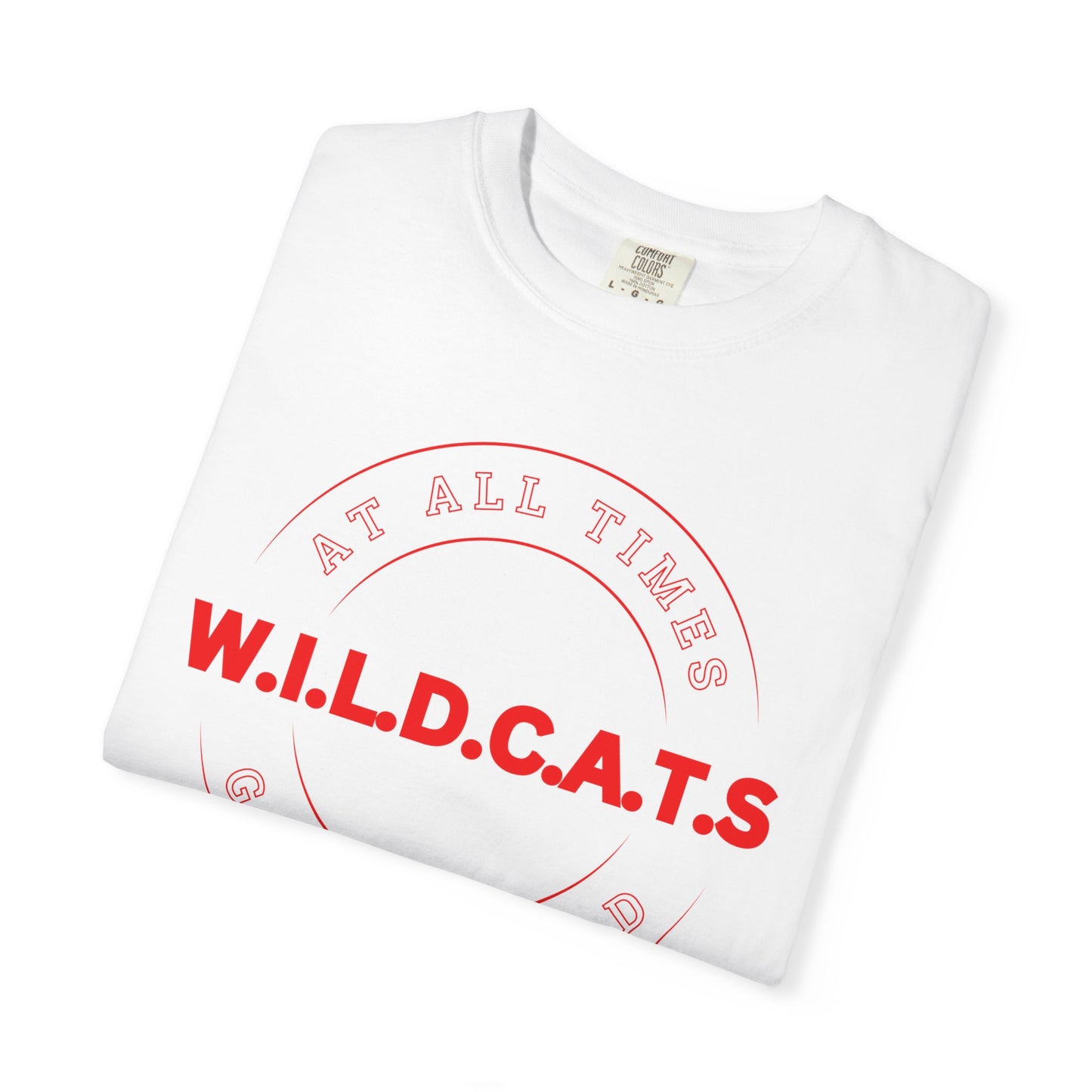 Wildcats Christian Red Letters & Picture