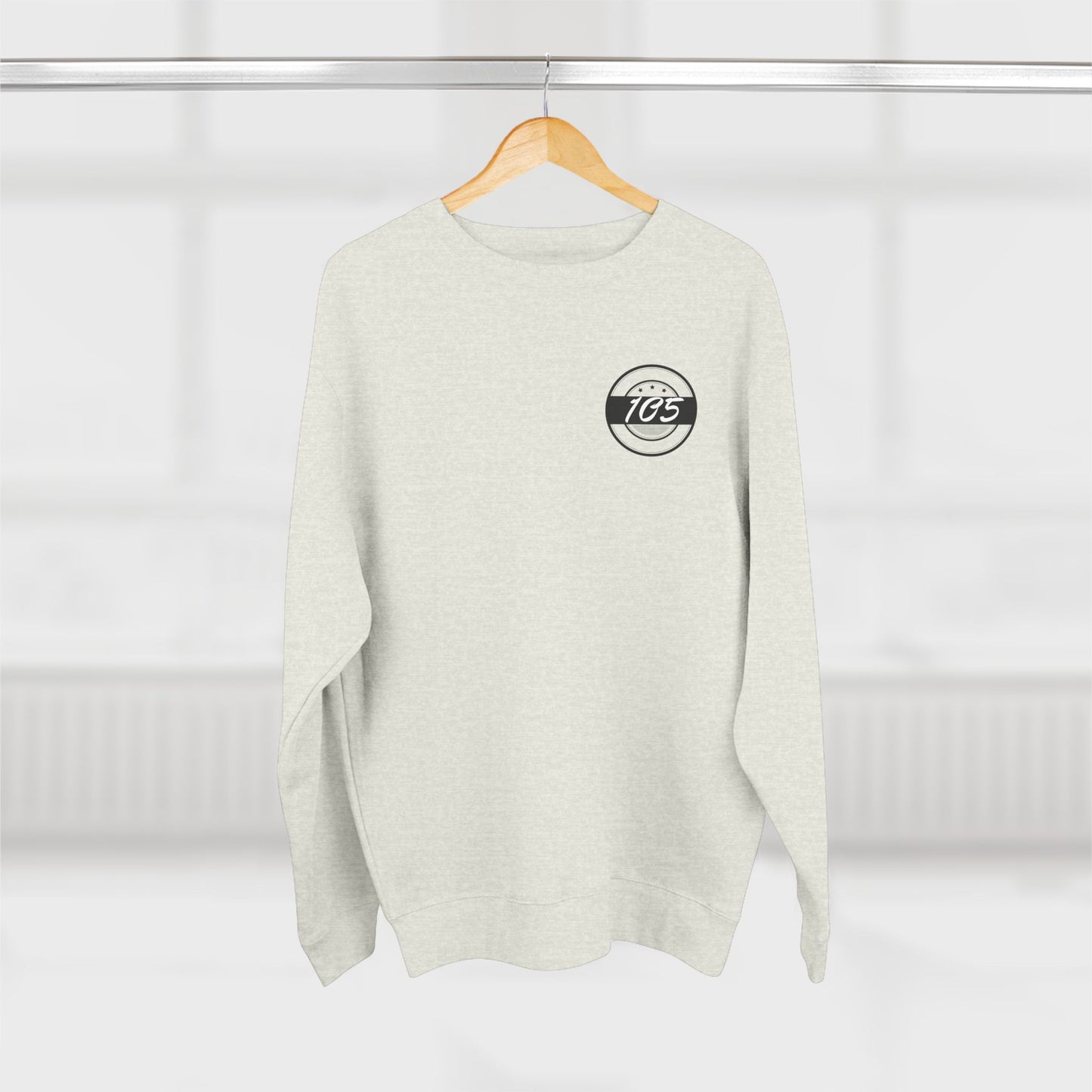 Adult 105 Christian Black and White Letters Crewneck
