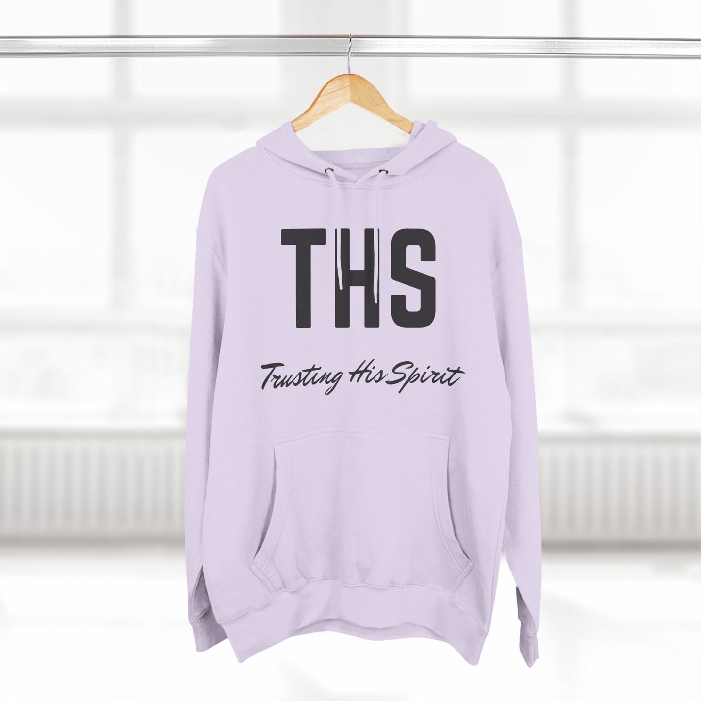 Adult THS Christian Black Letters Hoodie