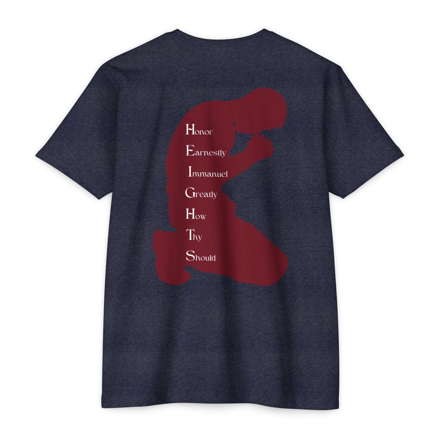 Heights Christian Marron Letters & Image Blended