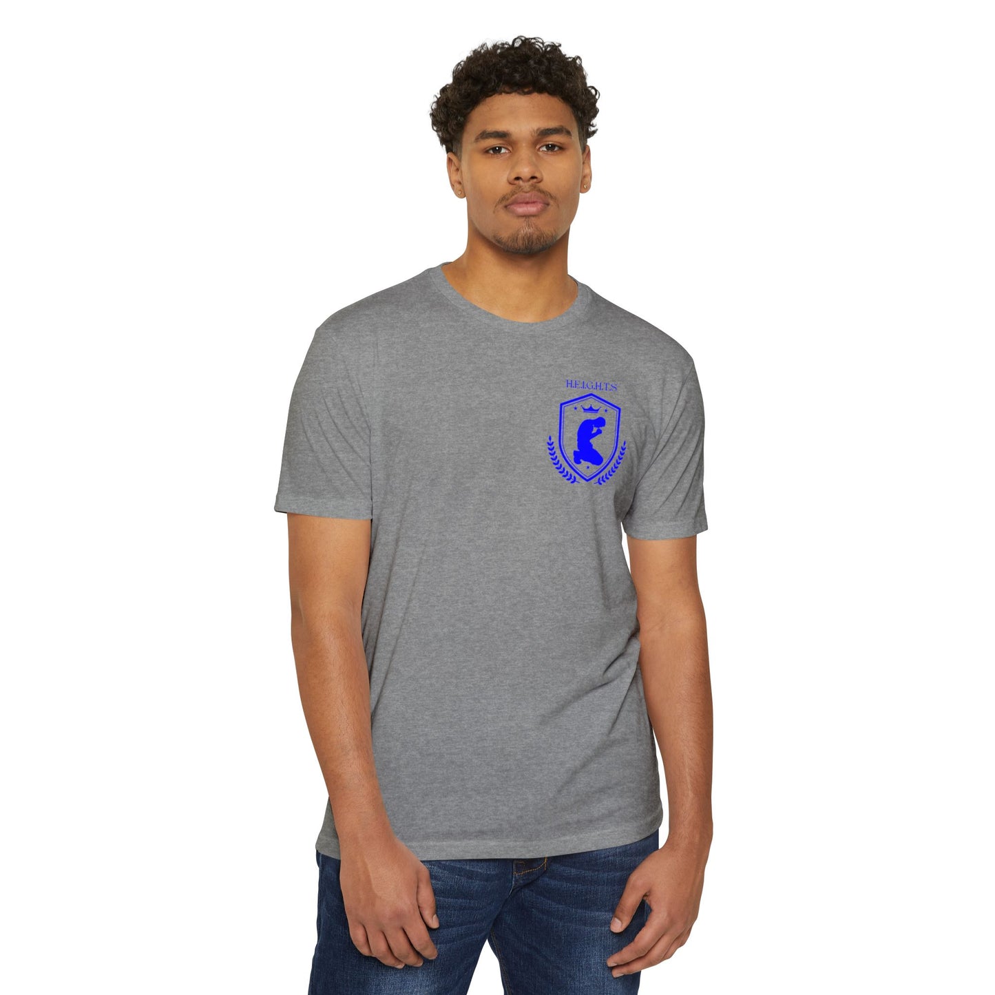 Heights Christian Blue Letters & Image Blended