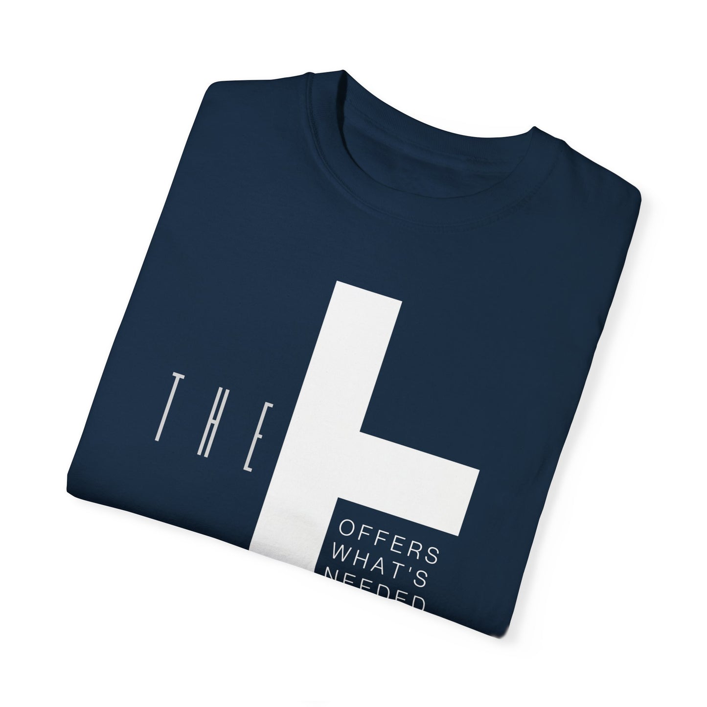 Adult T-Town Christian White Letters & Cross