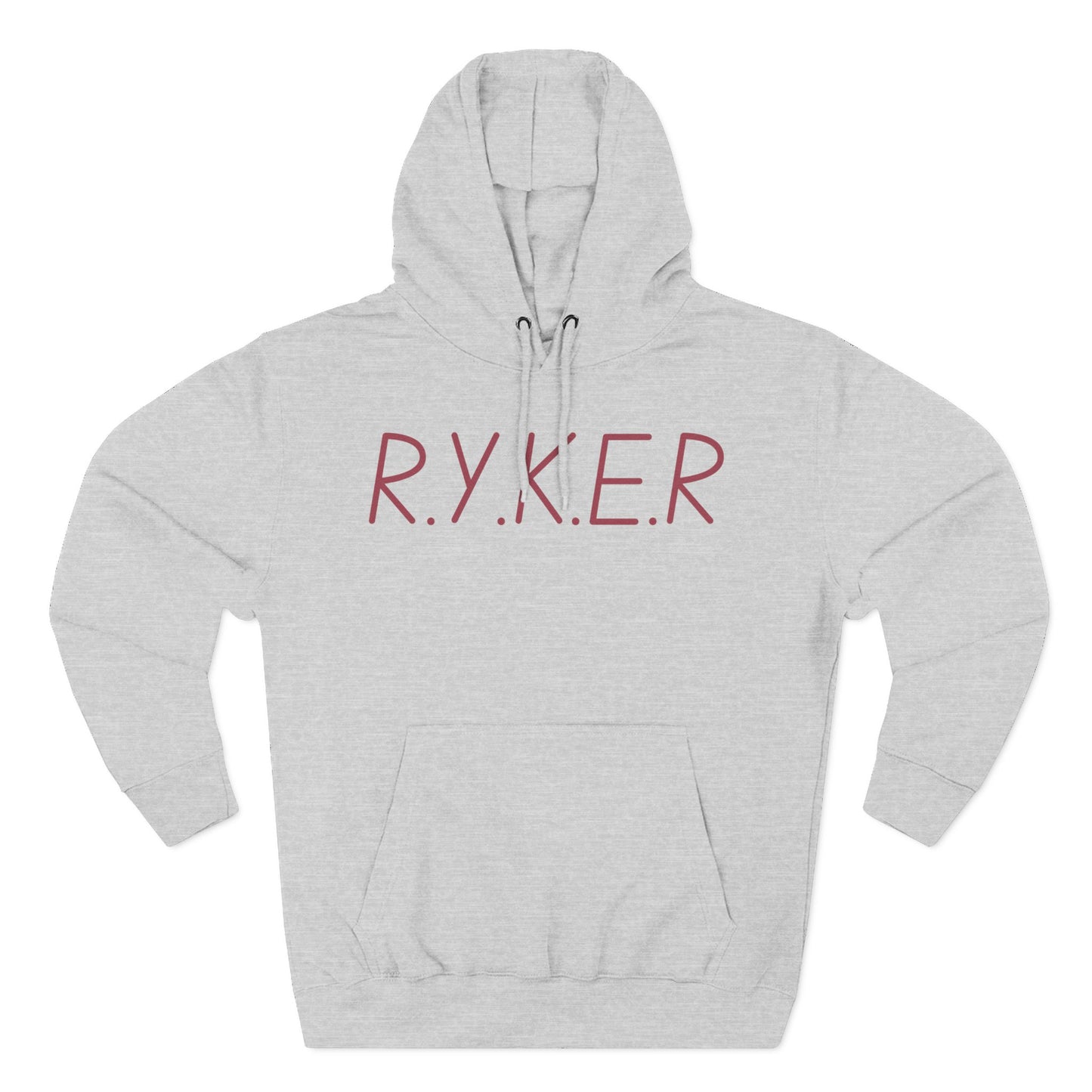 RYKER Christian Marron Letters Hoodie