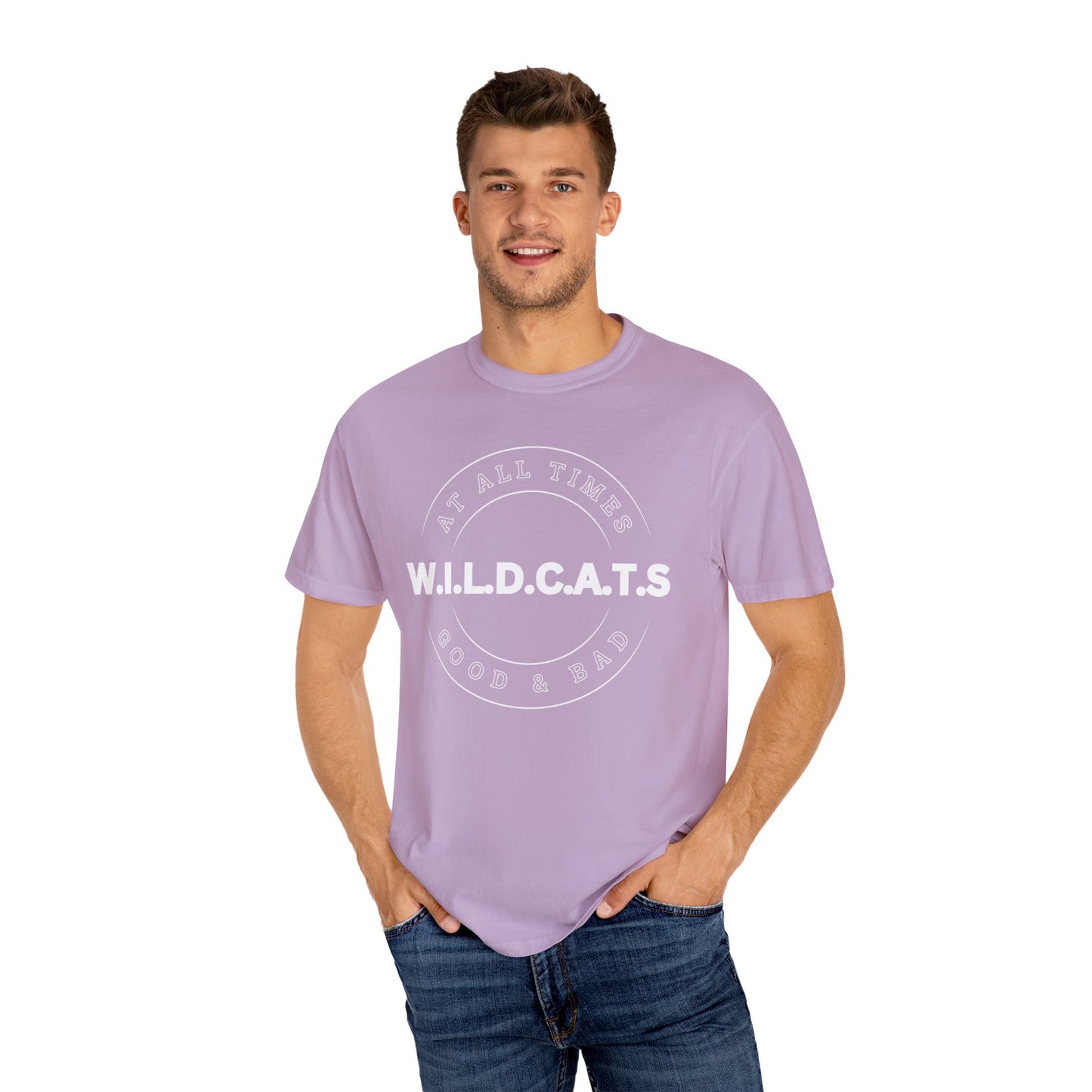 Wildcats Christian White Letters & Picture