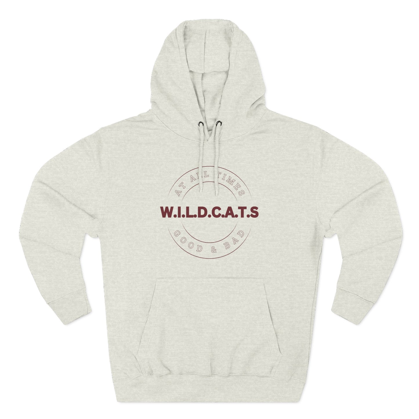 Wildcats Christian Marron Letters & Picture Hoodie