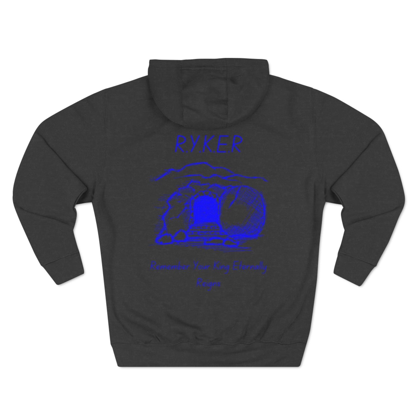 RYKER Christian Blue Letters Hoodie