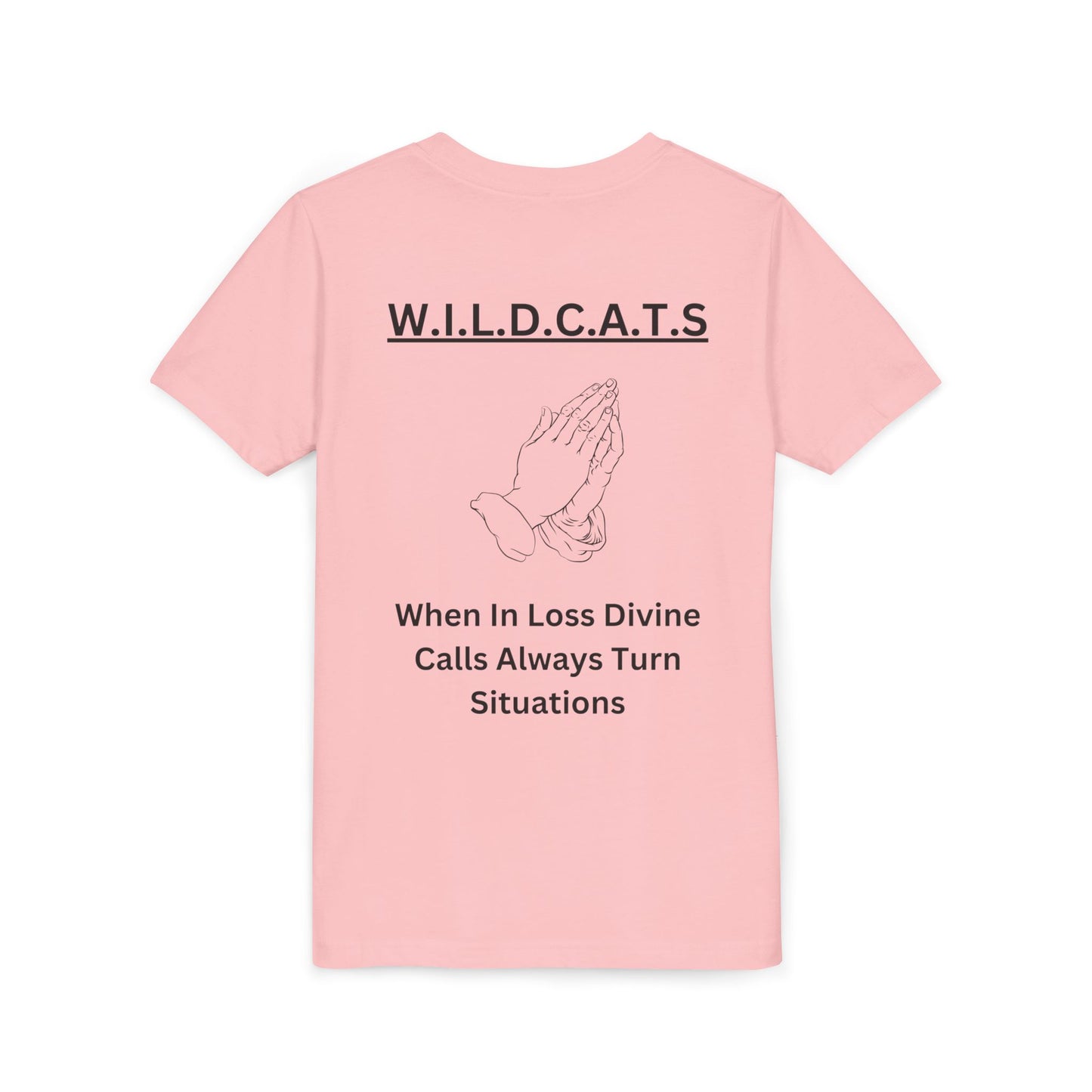 Youth Wildcats Christian Black Letters & Picture