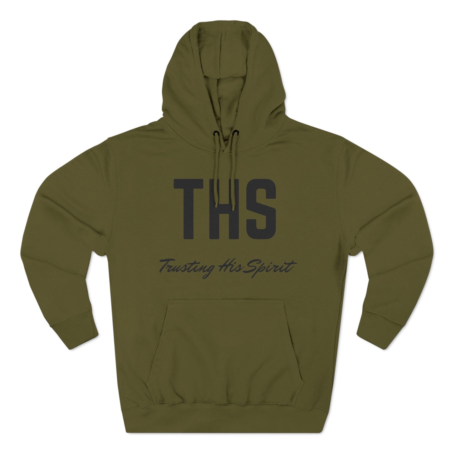 Adult THS Christian Black Letters Hoodie