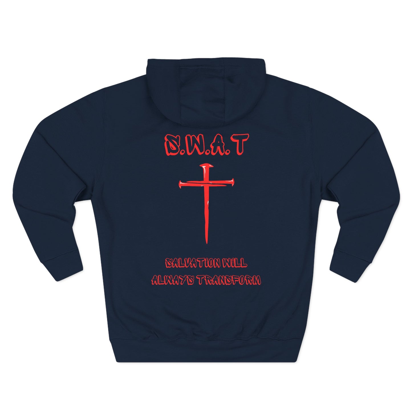 Swat Christian Red Words Hoodie