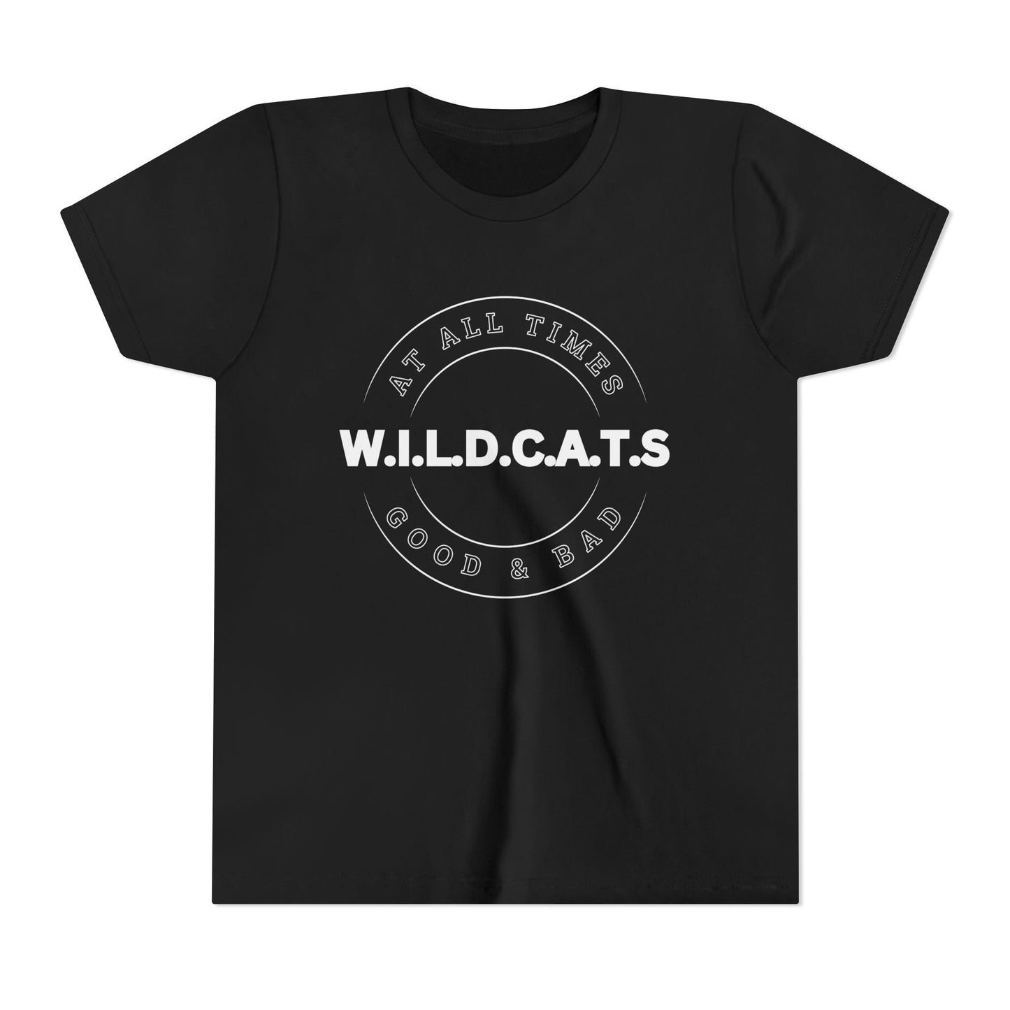 Youth Wildcats Christian White Letters & Picture