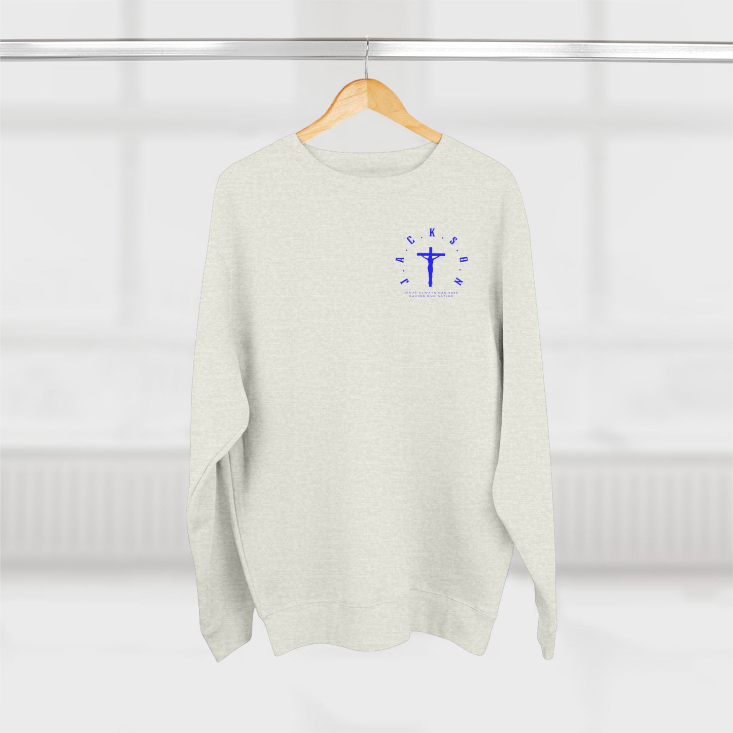 Jackson Blue Cross & Letters Crewneck