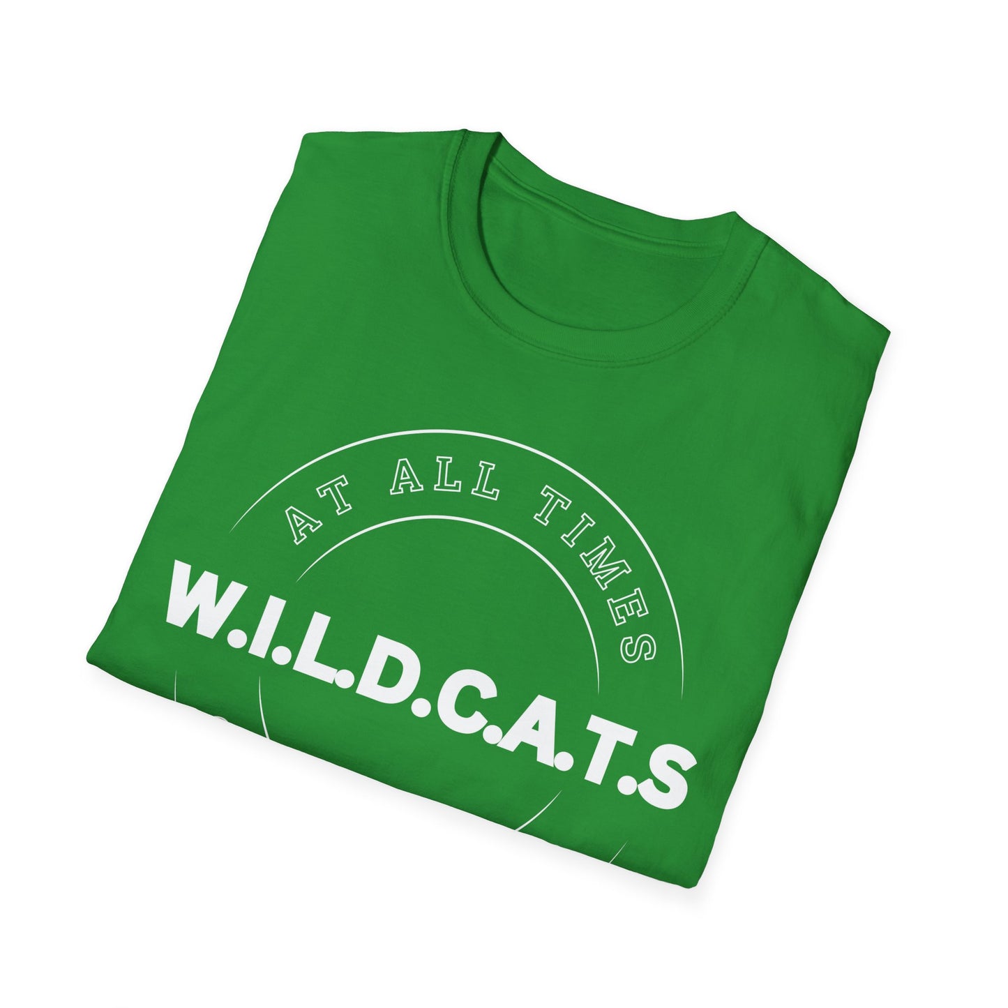 Wildcats Christian White Letters & Picture