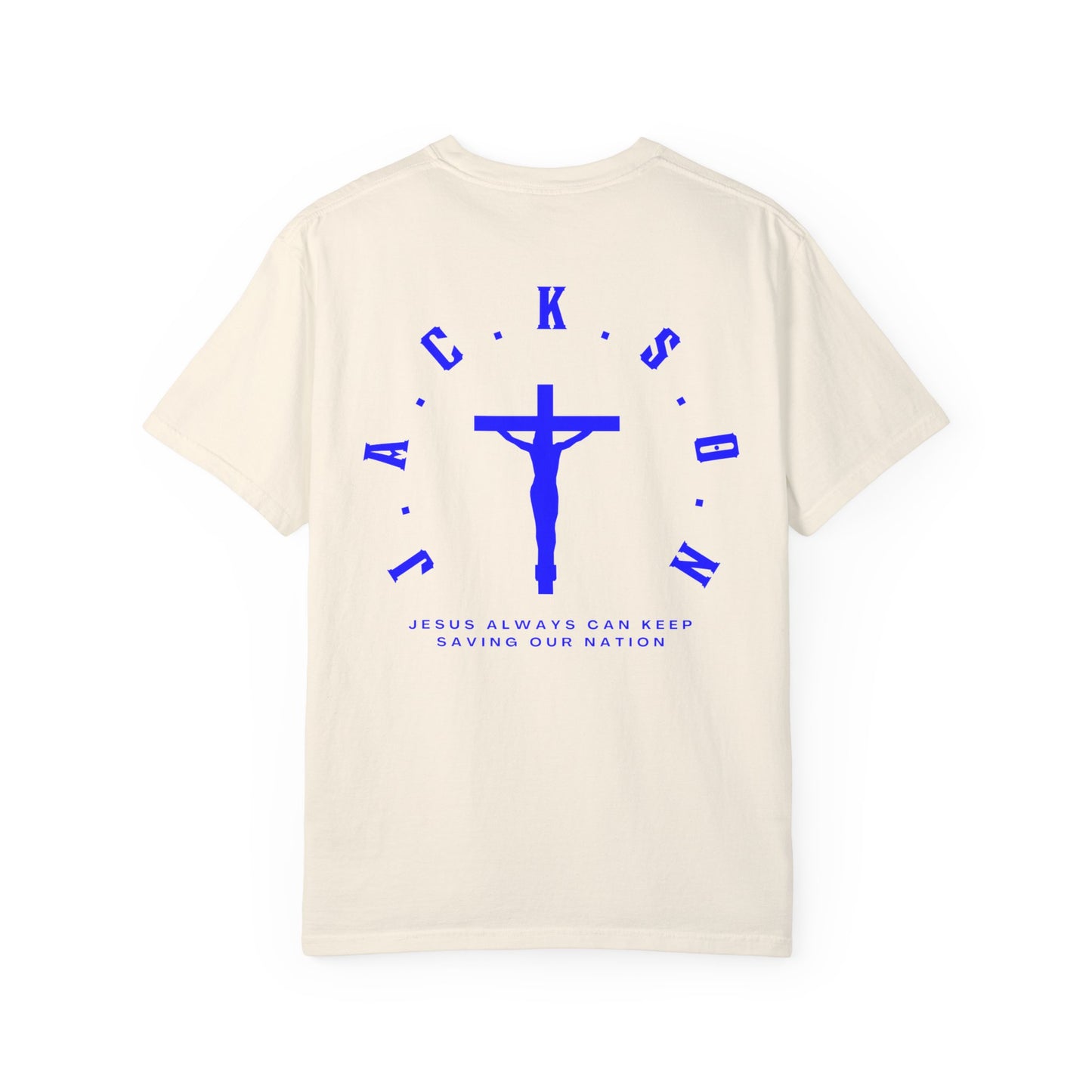 Jackson Believing Christian Blue Letters & Cross