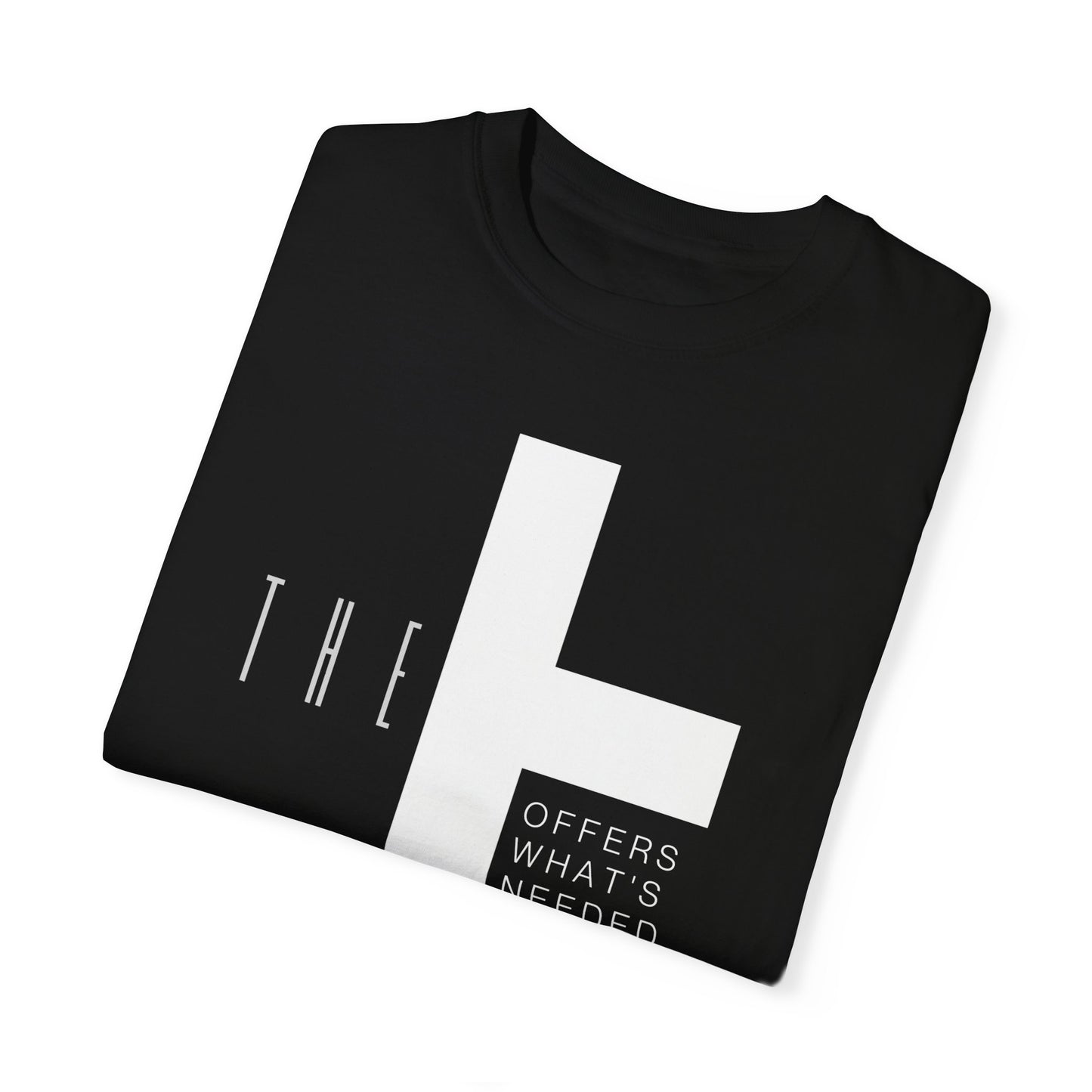 Adult T-Town Christian White Letters & Cross