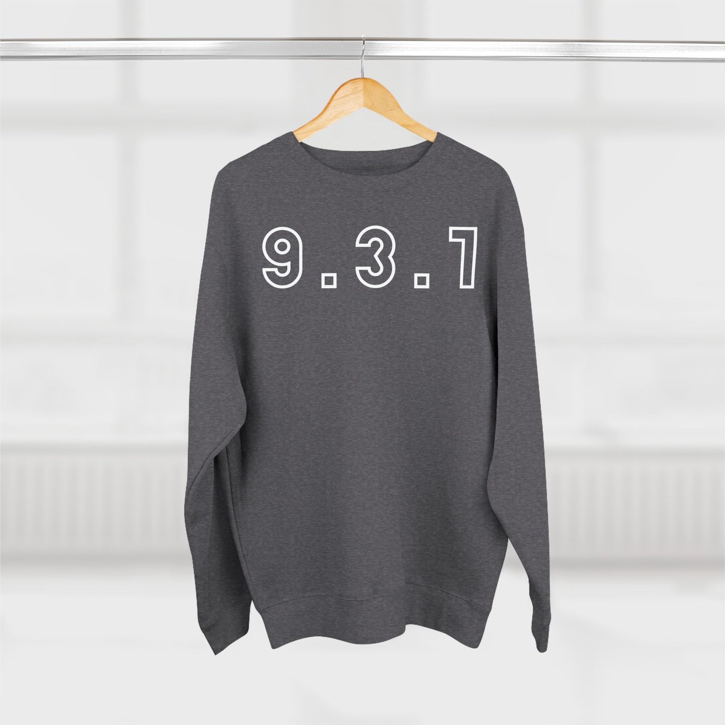 Adult 931 Crewneck White Words