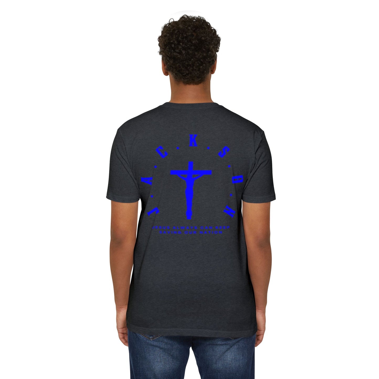 Jackson Blue Cross & Letters Blended