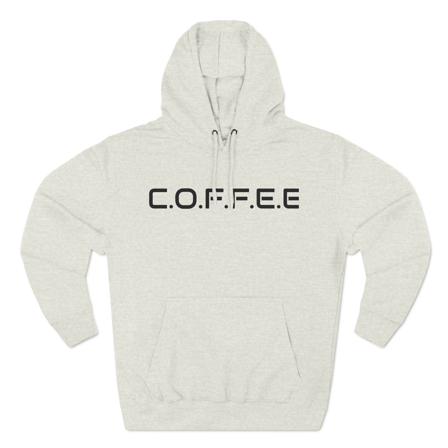 Adult Coffee Christian Black Words Only Hoodie