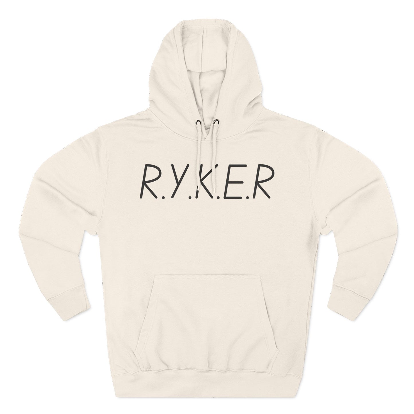 RYKER Christian Black Letters Hoodie