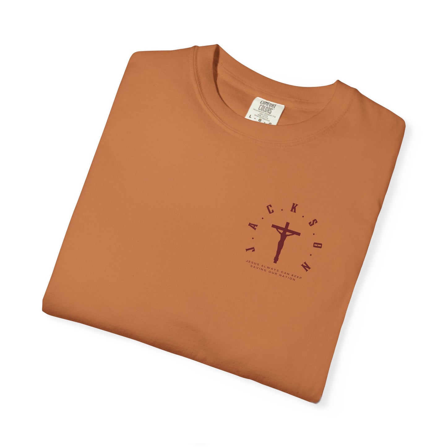 Jackson Believing Christian Marron Letters & Cross