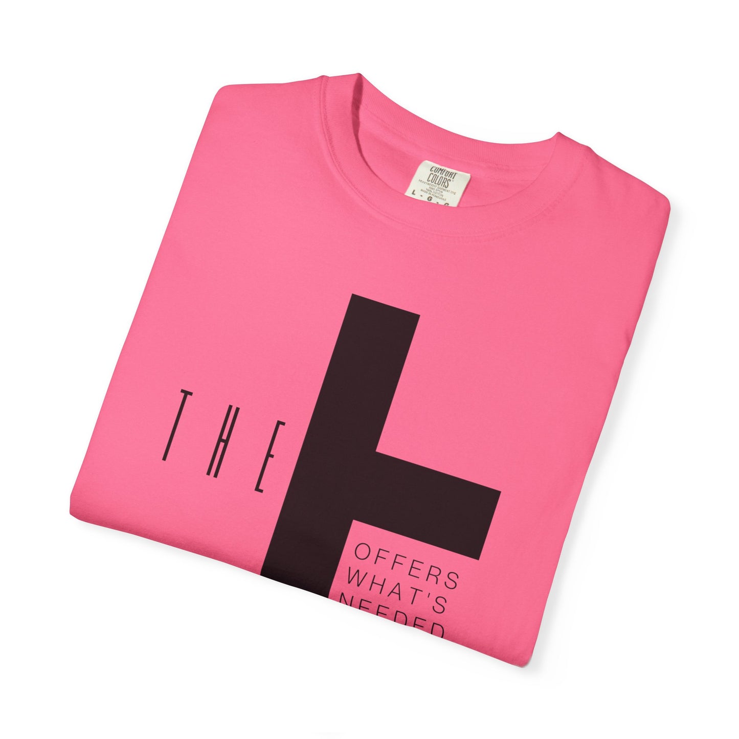 Adult T-Town Christian Black Letters & Cross