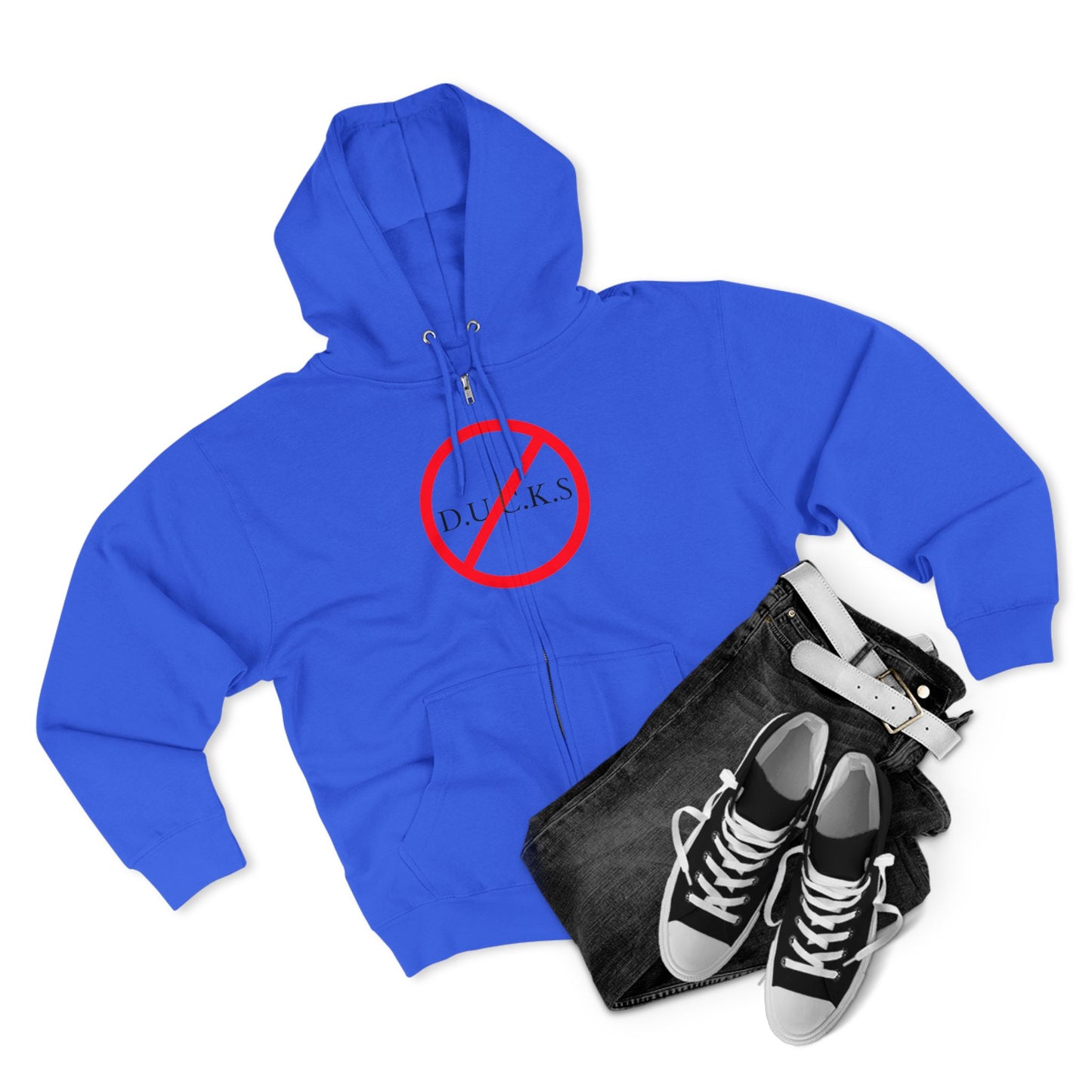 Ducks Christian Black Words Hoodie Zipper