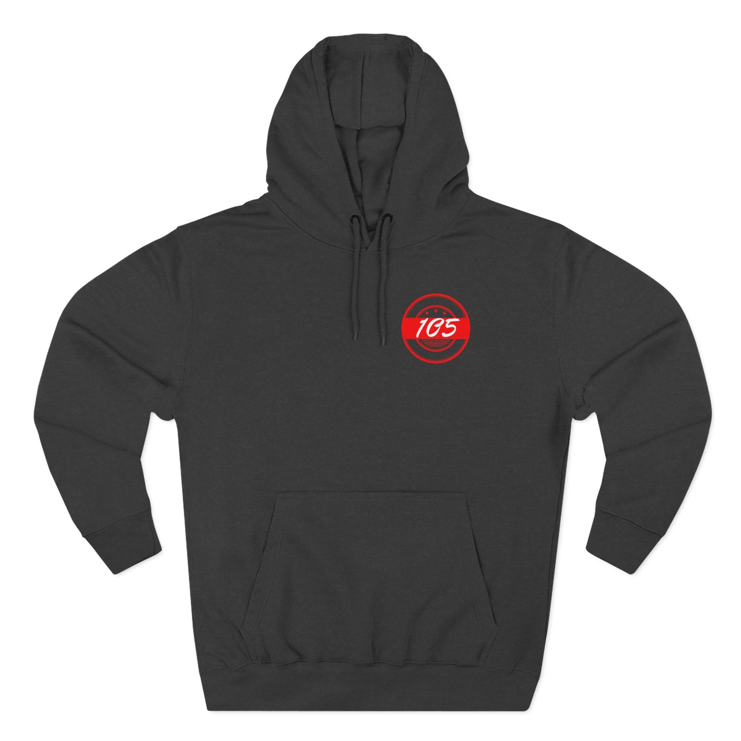 Adult 105 Christian Red and White Letters Hoodie