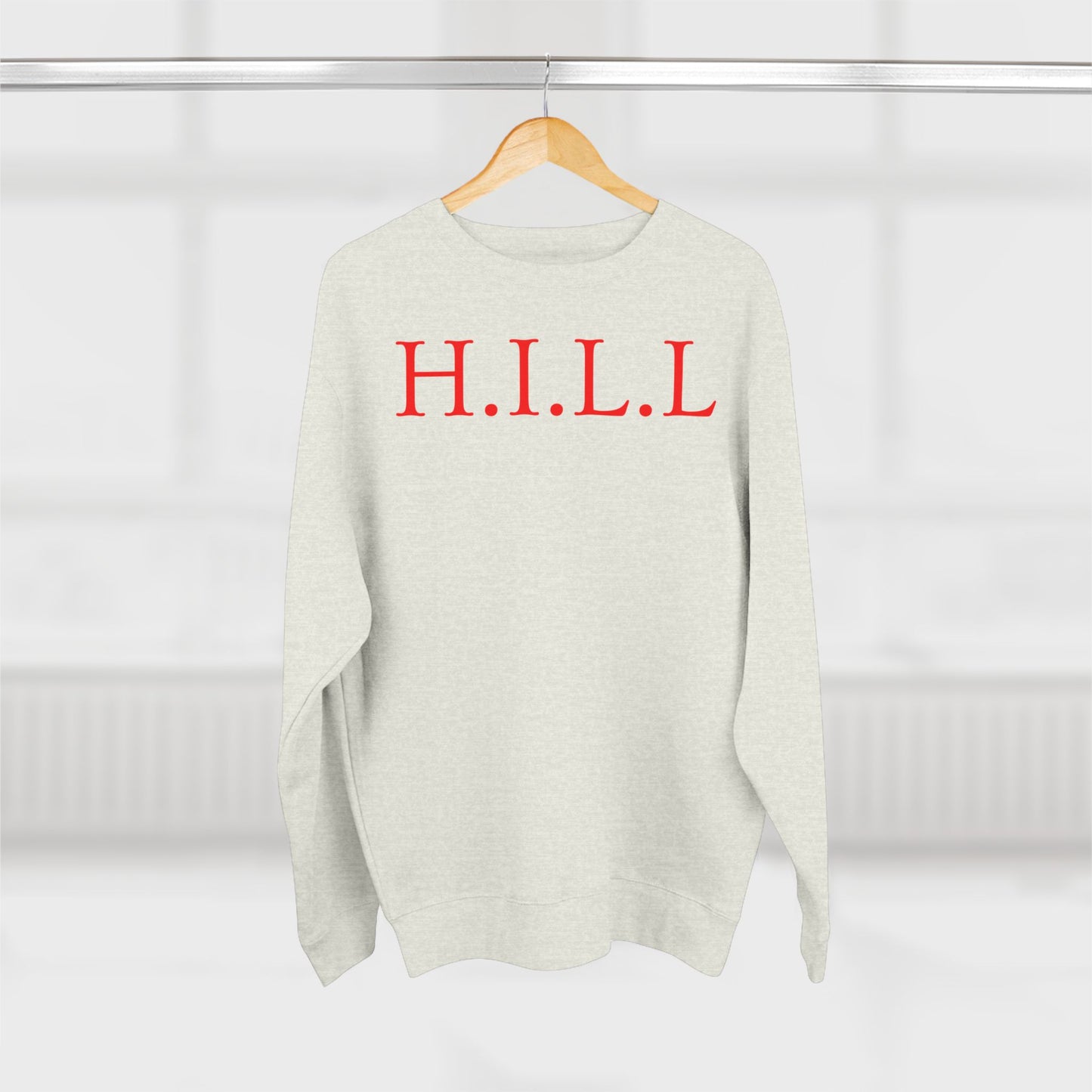 Hill Christian Red Words Crewneck