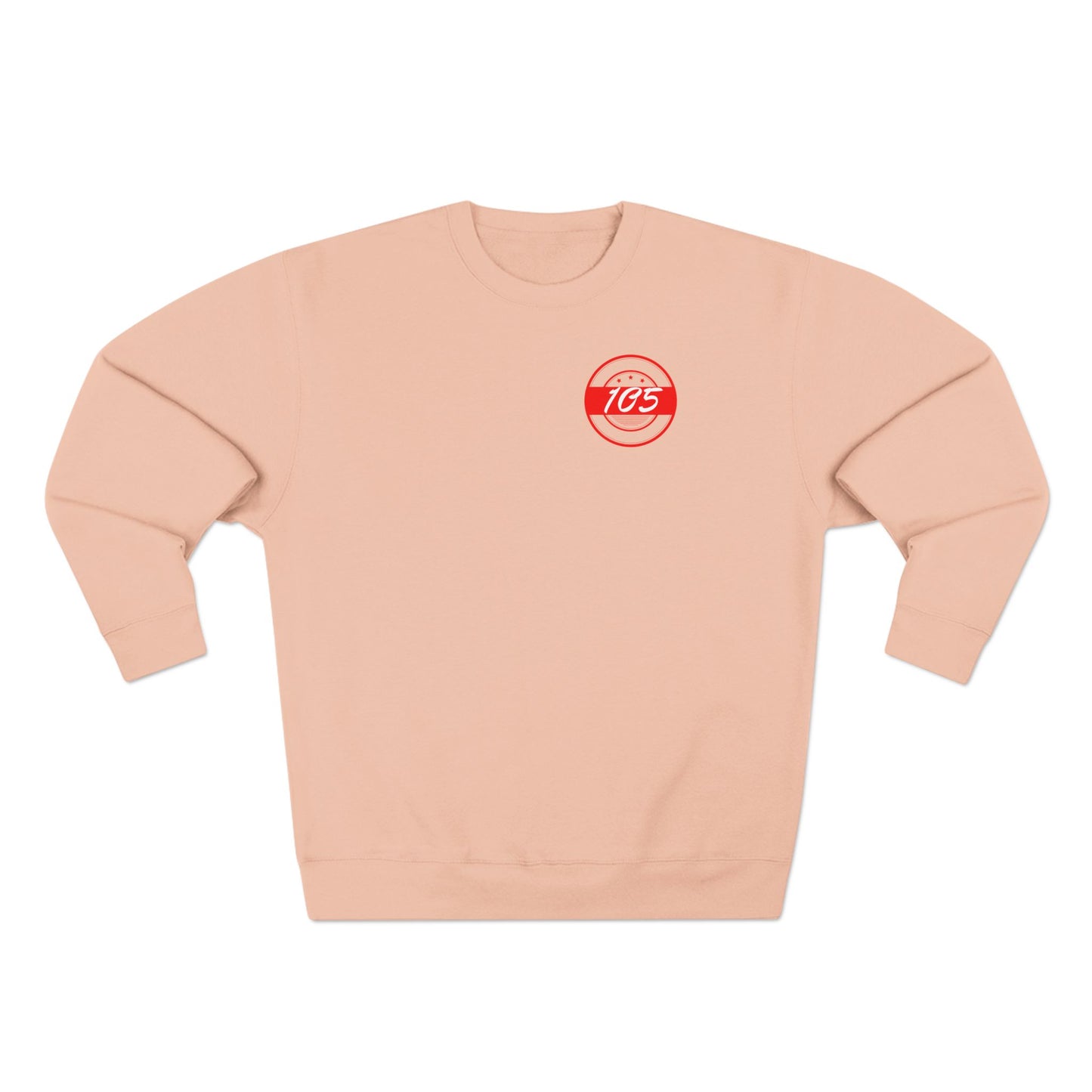 Adult 105 Christian Red and White Letters Crewneck