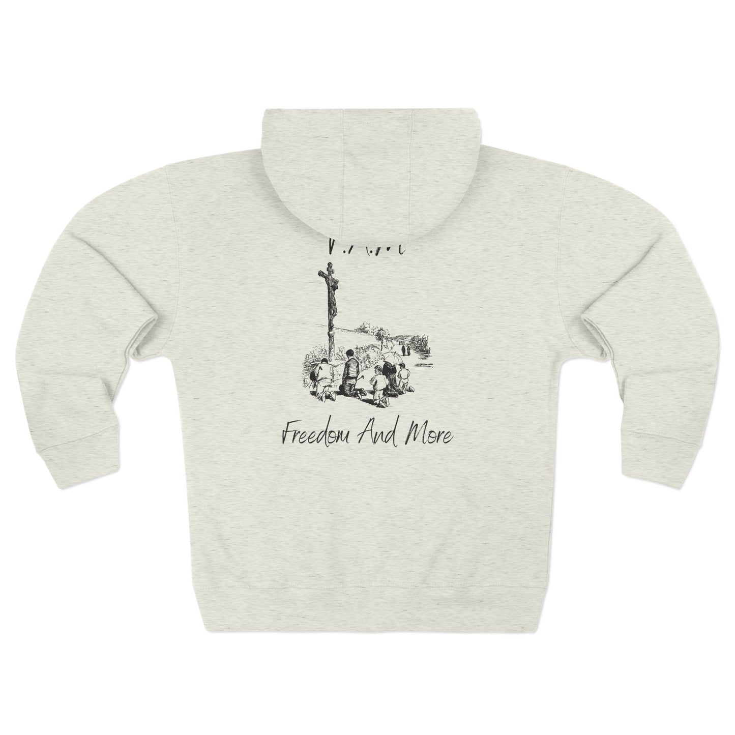 Fam Hoodie Black Words Zipper