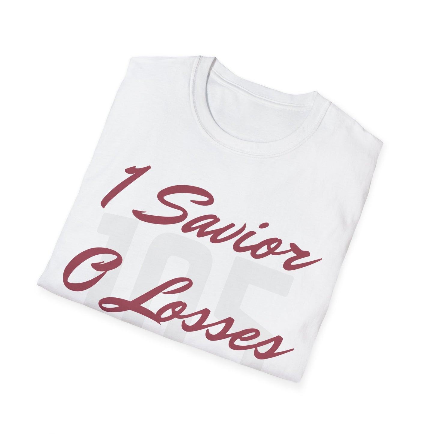 Adult 105 Christian Marron and White Letters
