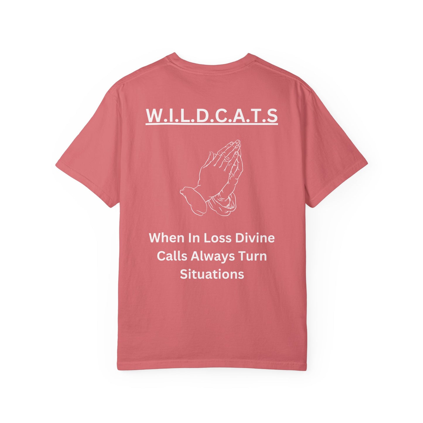 Wildcats Christian White Letters & Image Specialty