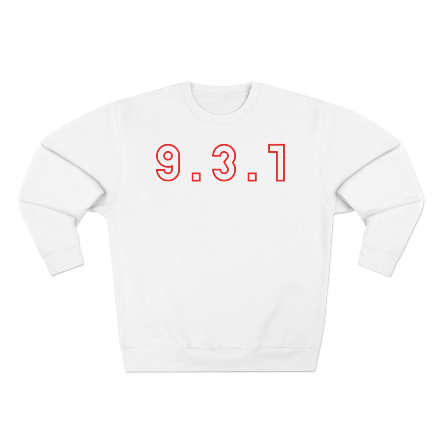 931 Crewneck Red Words