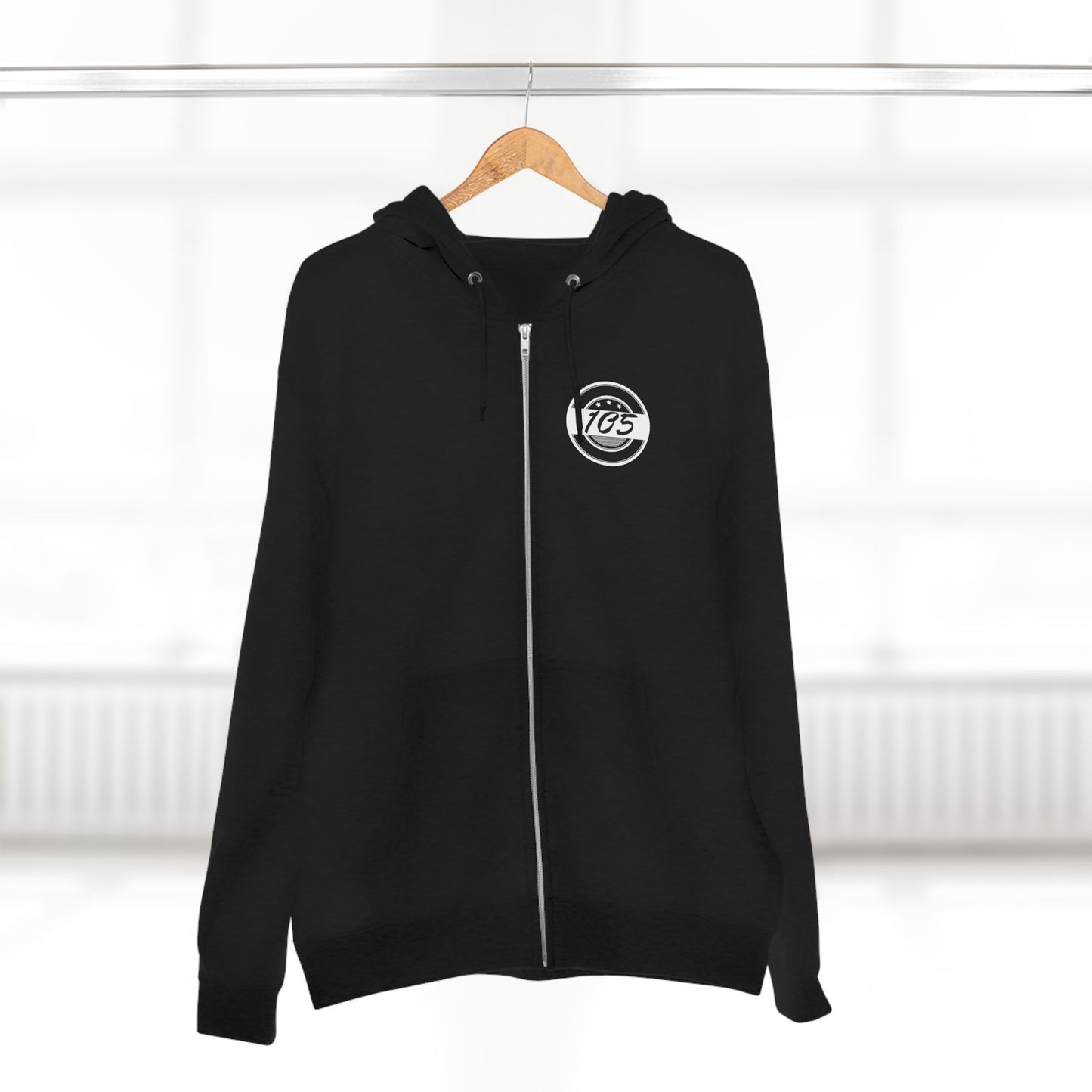 Adult 105 Christian White and Black Letters Hoodie Zipper