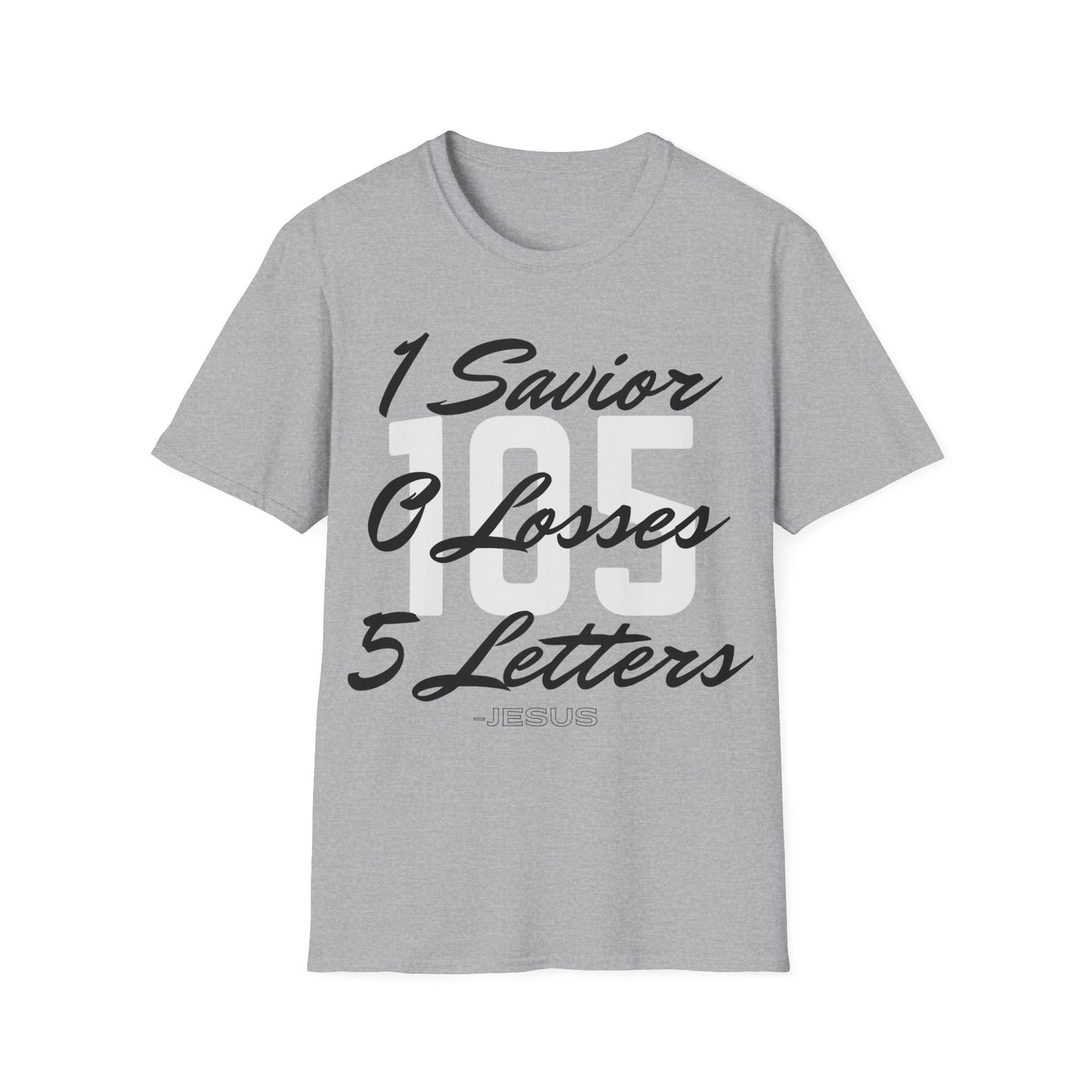 Adult 105 Christian Black and White Letters
