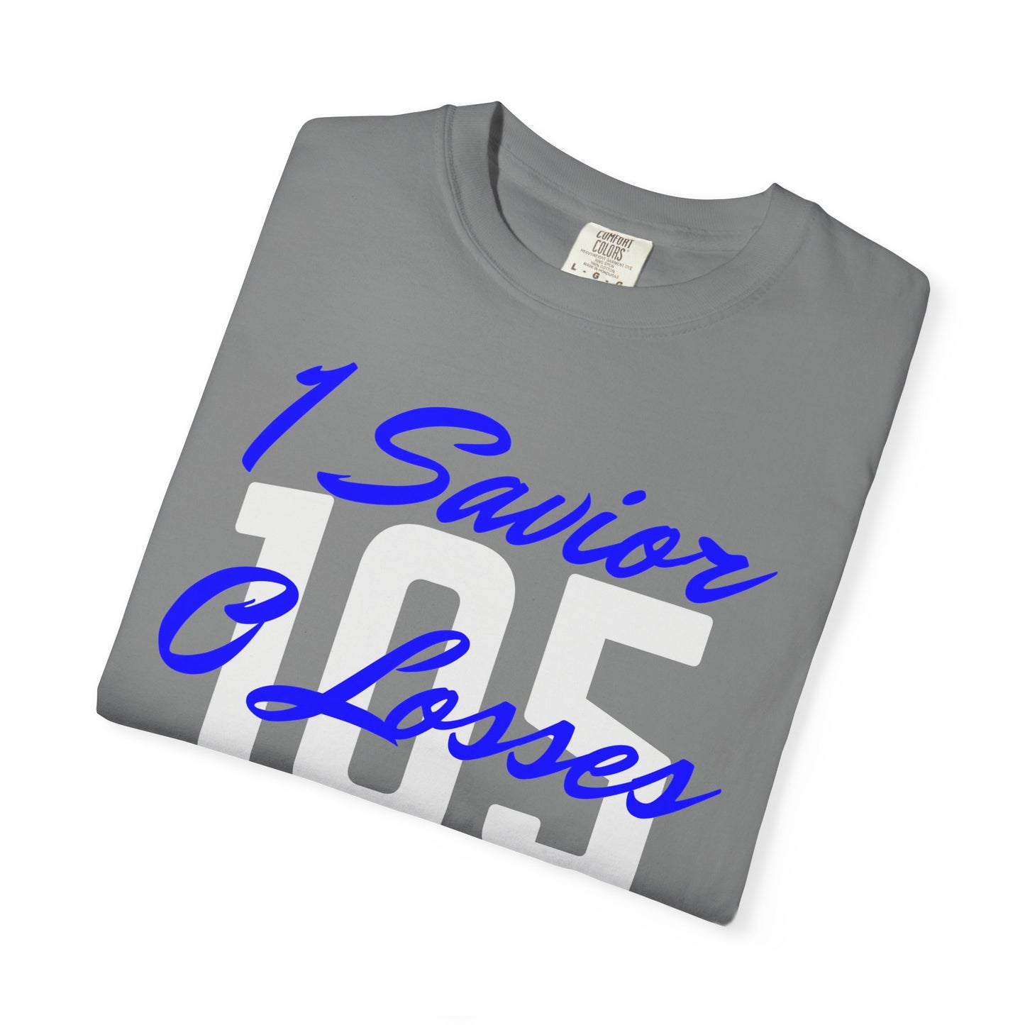 Adult 105 Christian Blue and White Letters