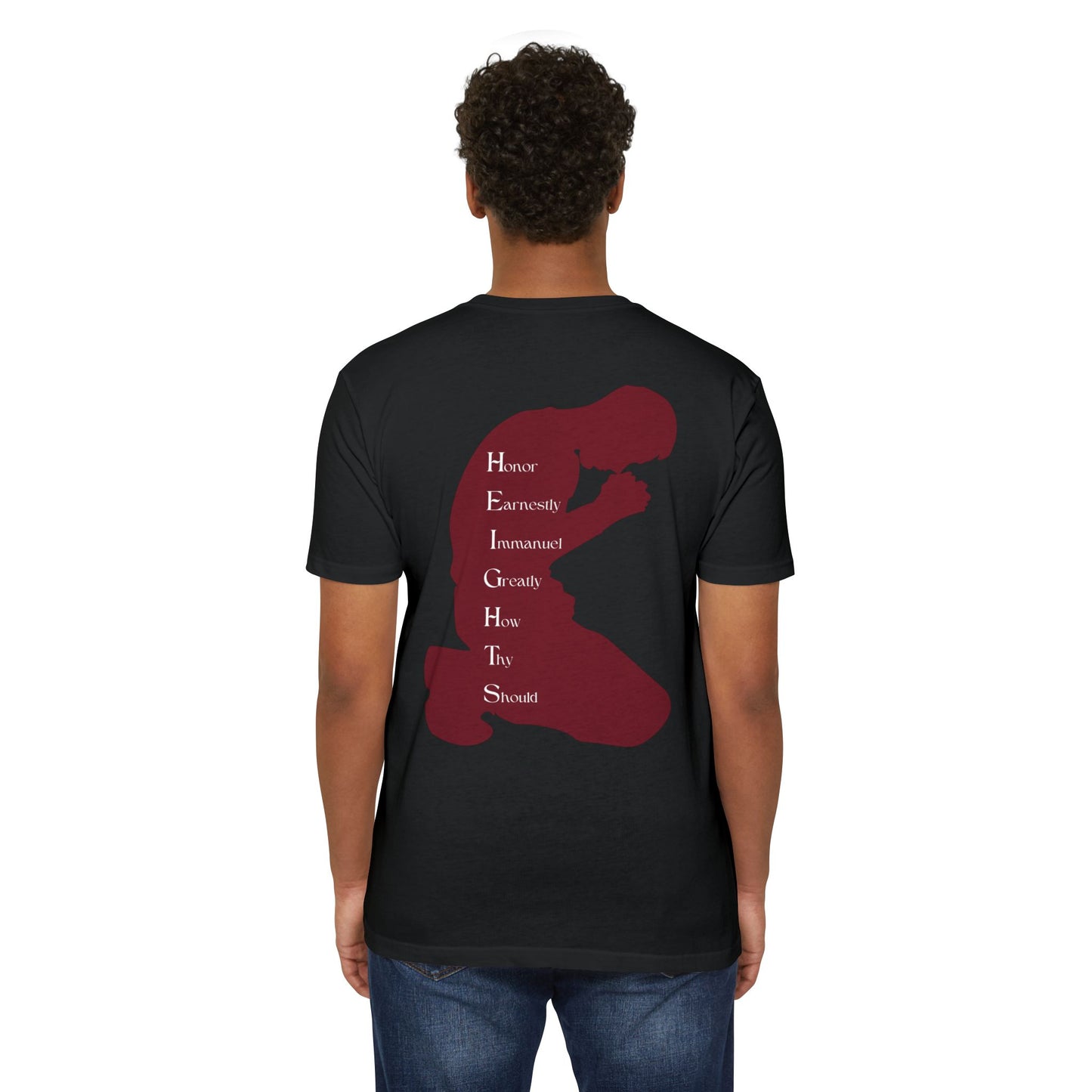 Heights Christian Marron Letters & Image Blended