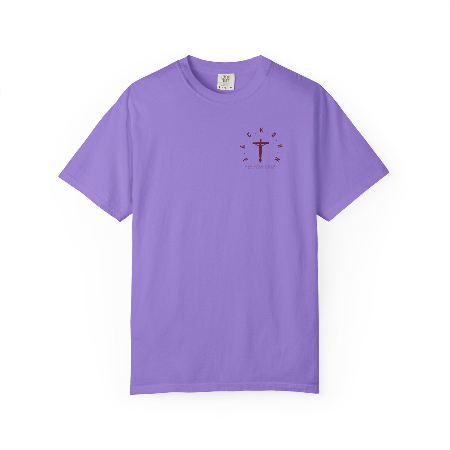 Jackson Believing Christian Marron Letters & Cross