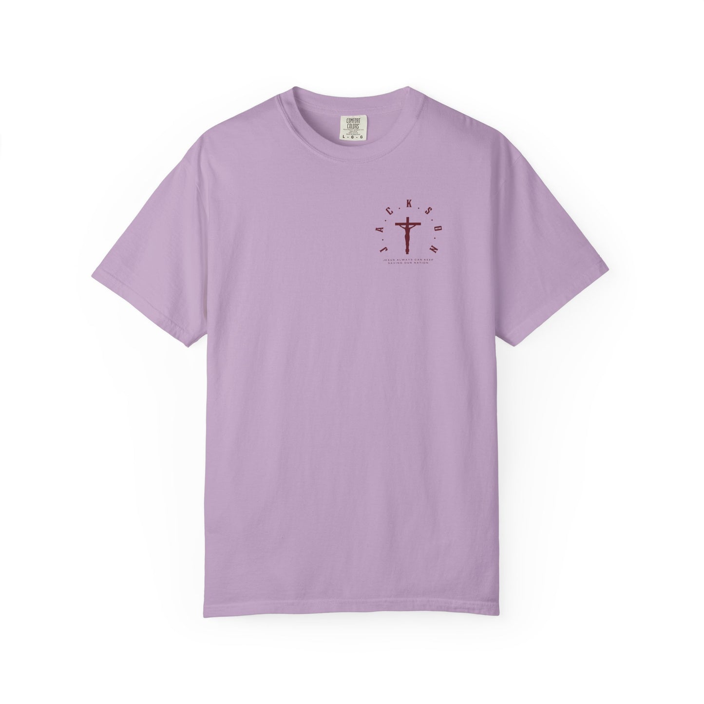 Jackson Believing Christian Marron Letters & Cross