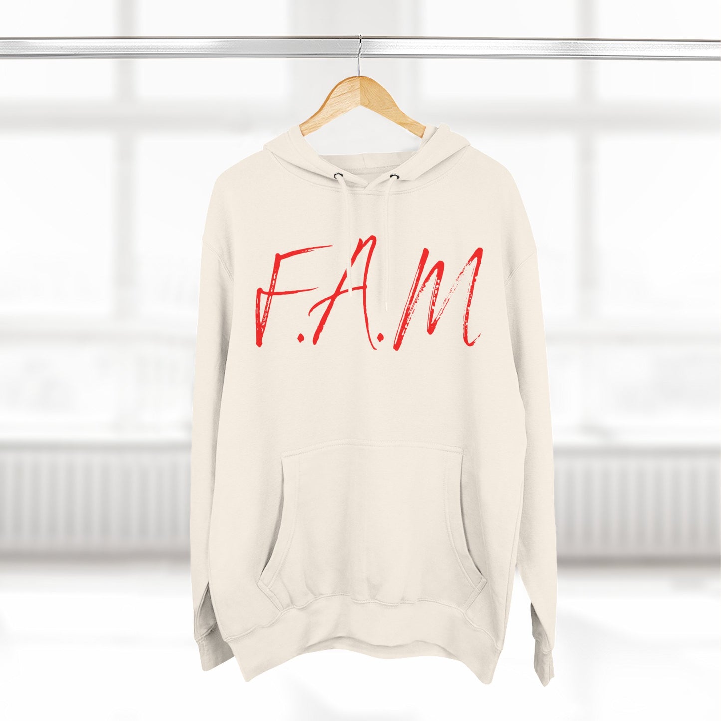 Fam Hoodie Red Words