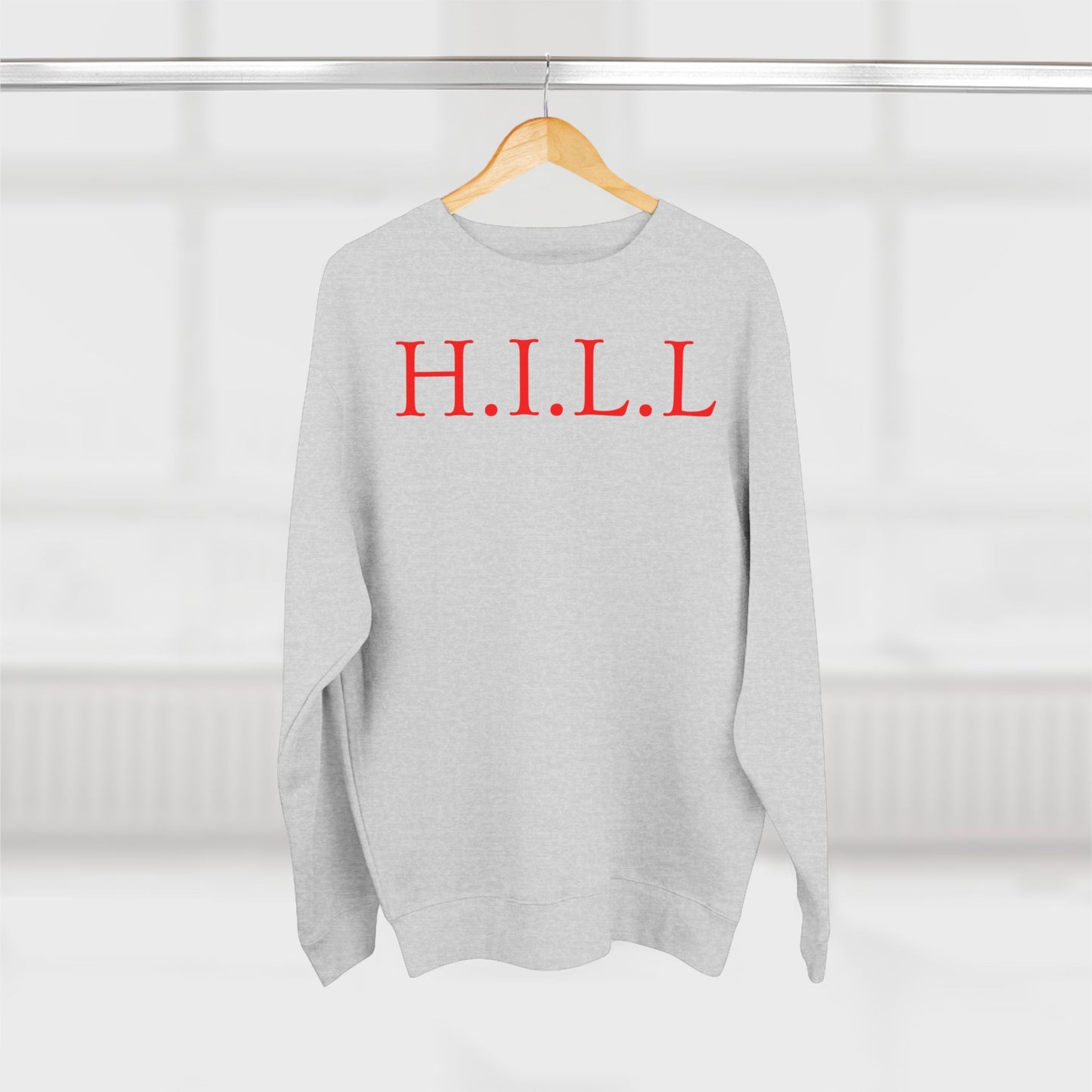Hill Christian Red Words Crewneck