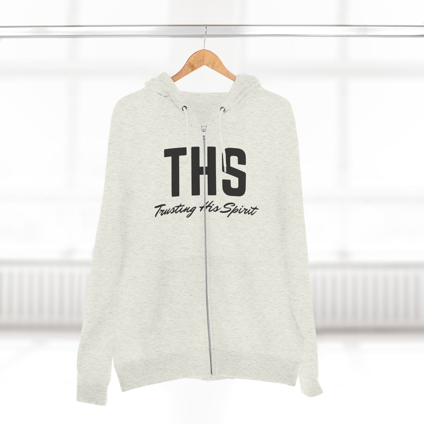 Adult THS Christian Black Letters Hoodie Zipper